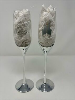 Disney Love is Magical Champagne Glasses Wedding Toast